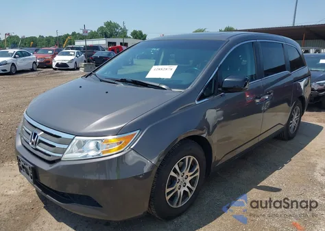 2013 Honda Odyssey Exl from USA, damaged, VIN 5FNRL5H60DB015965